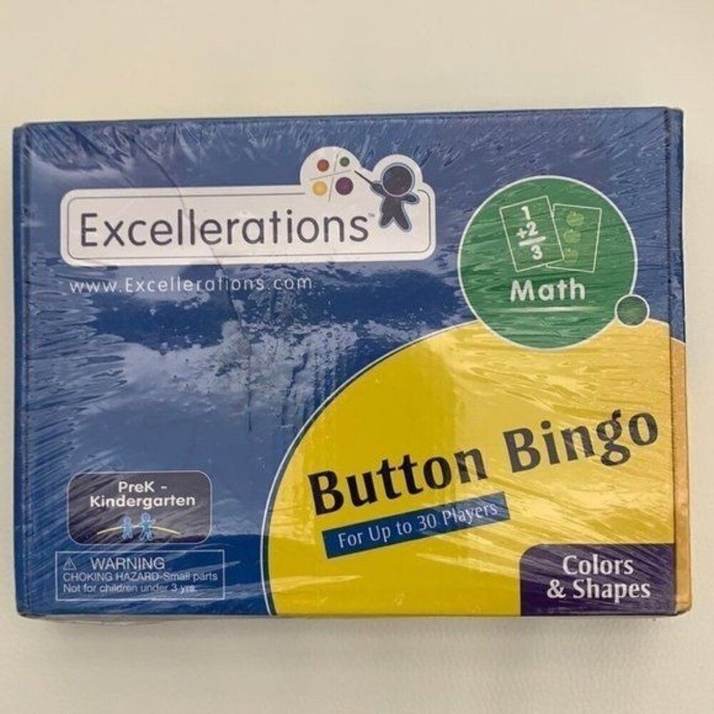 Excelleration Math Button Bingo PreKโ-Kindergarten Math